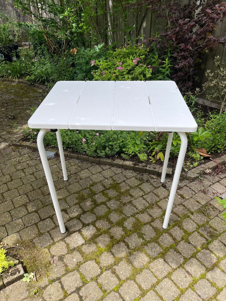 Tuintafel Ikea wit, Ophalen of Verzenden, Zo goed als nieuw, Rechthoekig, Kunststof