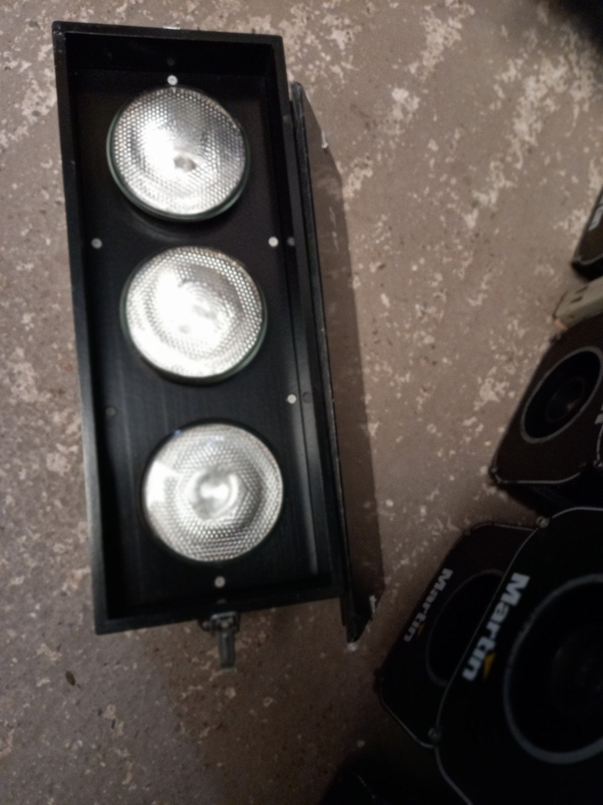 Te koop 3x lichtbakken inclusief 3x par38 lampen, Ophalen, Gebruikt, Licht