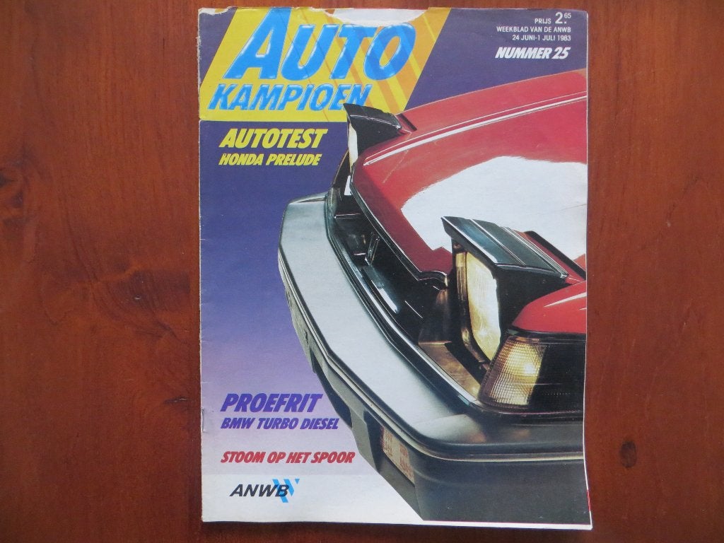 Autokampioen 25 1983 Honda Prelude, BMW 524 td, stoomtreinen, Boeken, Ophalen of Verzenden, Gelezen, Honda