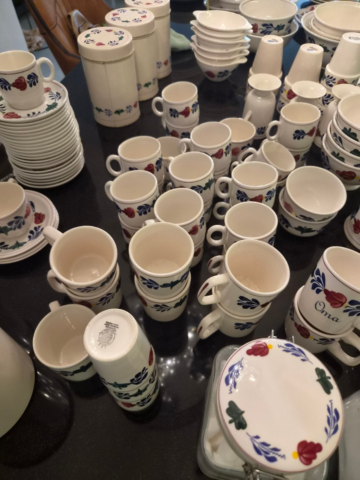 Groot Boerenbont Servies - Diverse Onderdelen, Huis en Inrichting, Ophalen, Gebruikt, Keramiek, Landelijk/Boerenbont