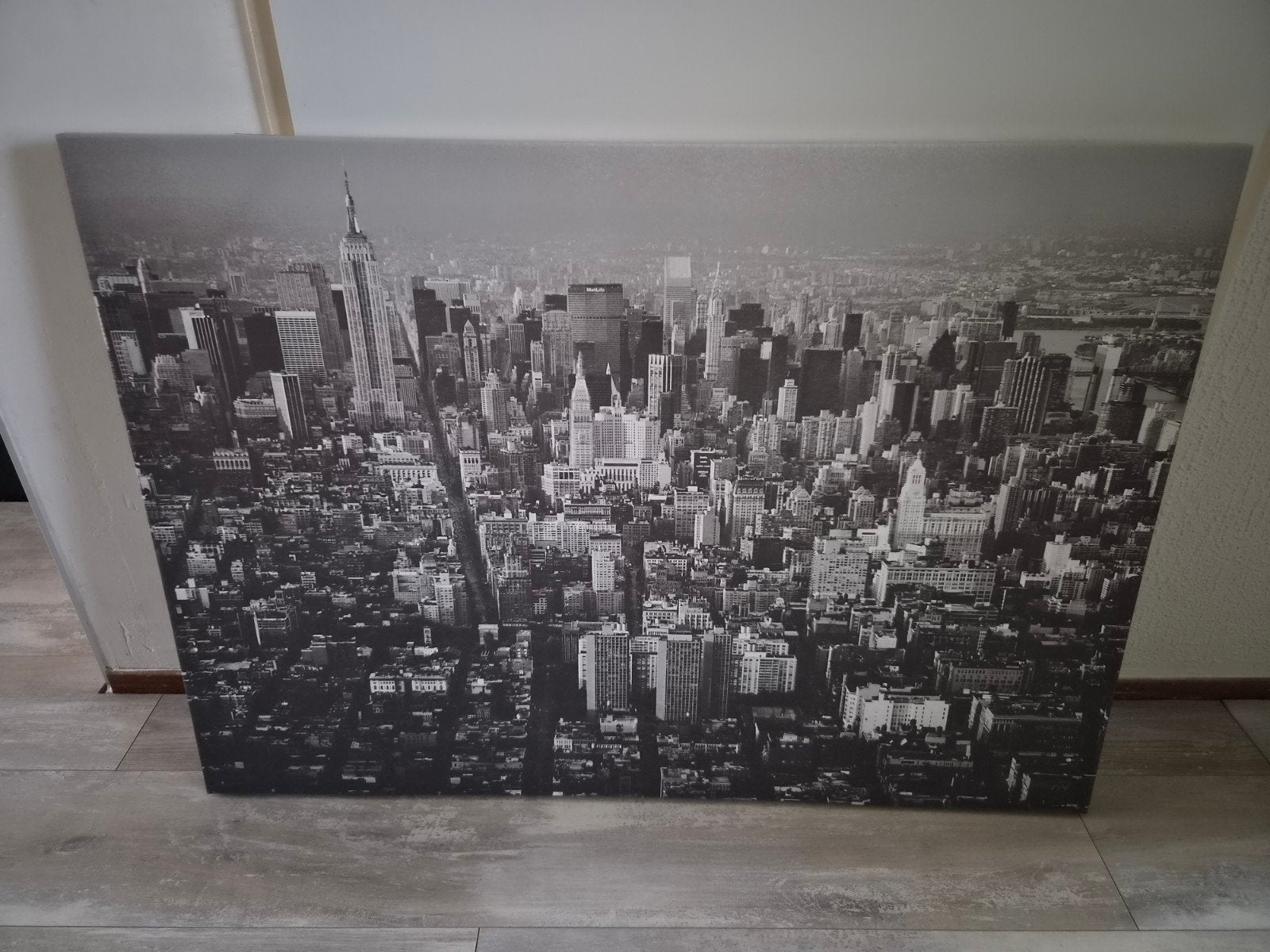 Canvas schilderij New York skyline 100x70cm, Antiek en Kunst, Kunst | Schilderijen | Klassiek, Ophalen, Doek, Realistisch, Print