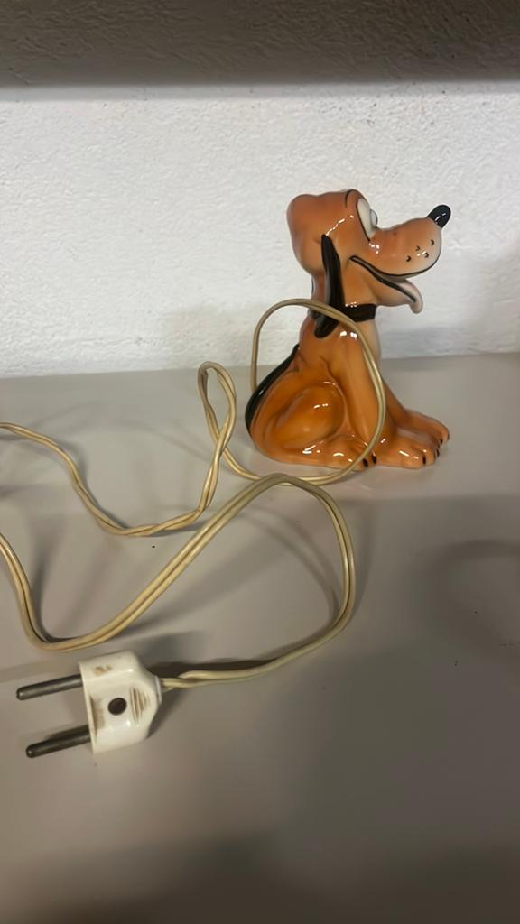 Pluto Lampje Jaren 50’s antiek Disney, Ophalen of Verzenden