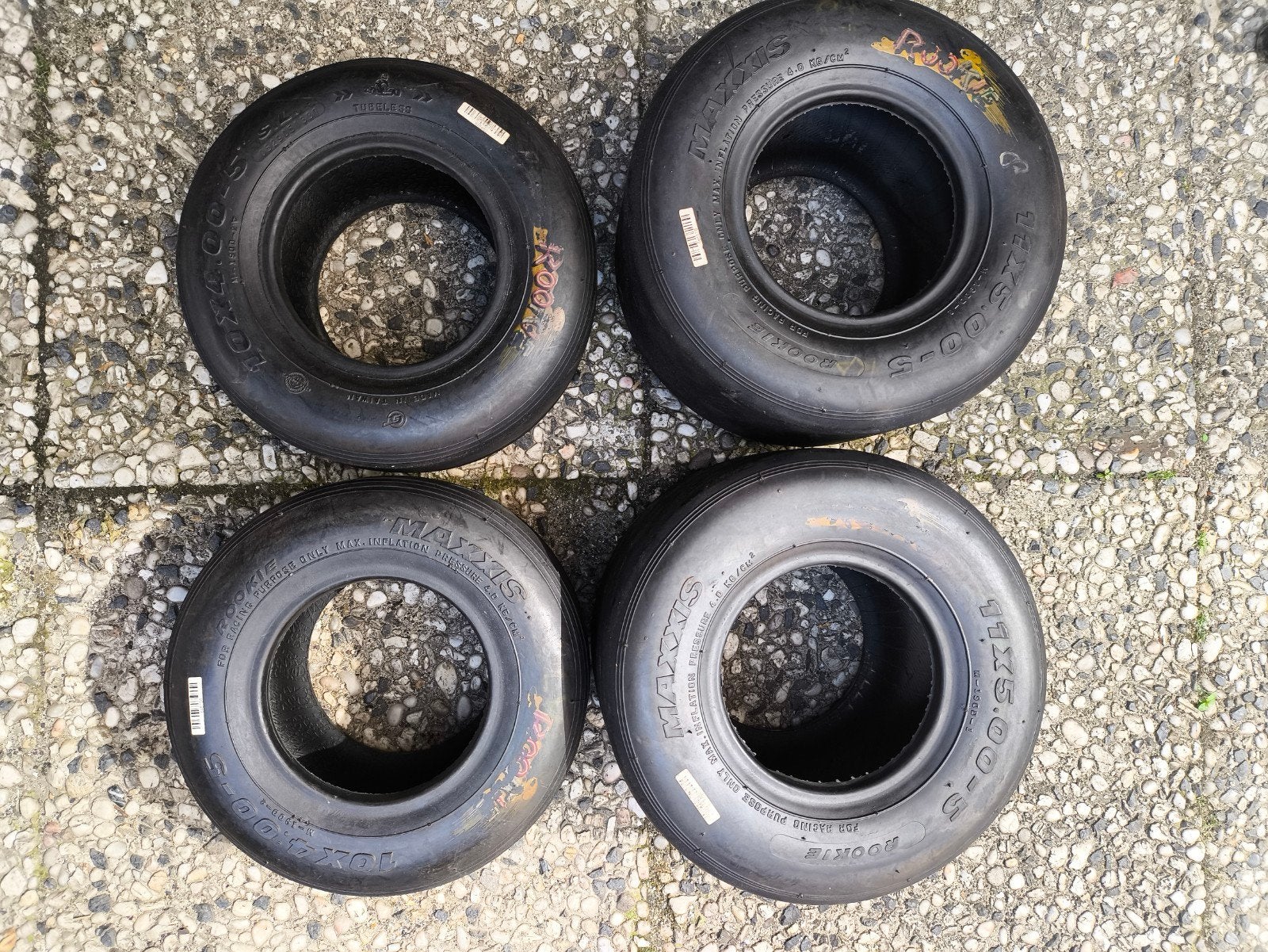 Kart banden set Geel, Ophalen of Verzenden, Gebruikt