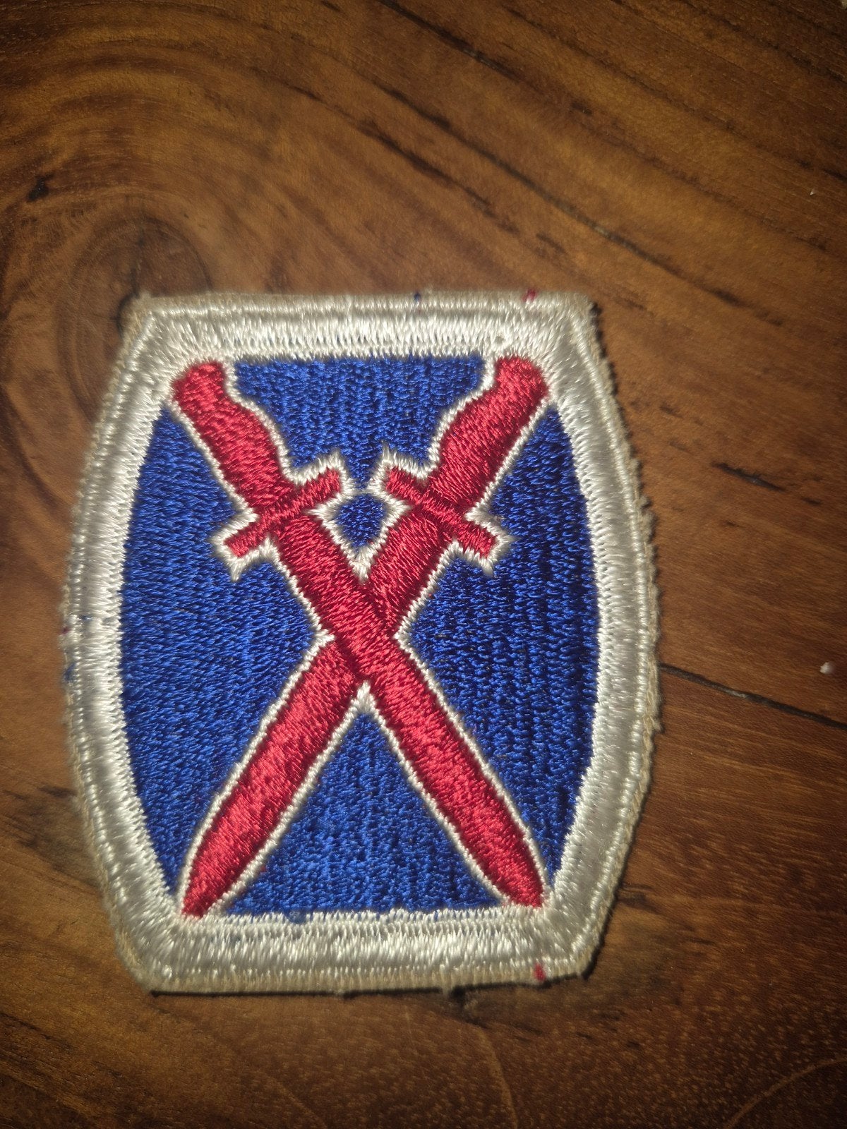Oude US Army 10th Mountain Division patch – WWII / jaren 40, Verzamelen, Ophalen of Verzenden, Landmacht, Amerika, Embleem of Badge