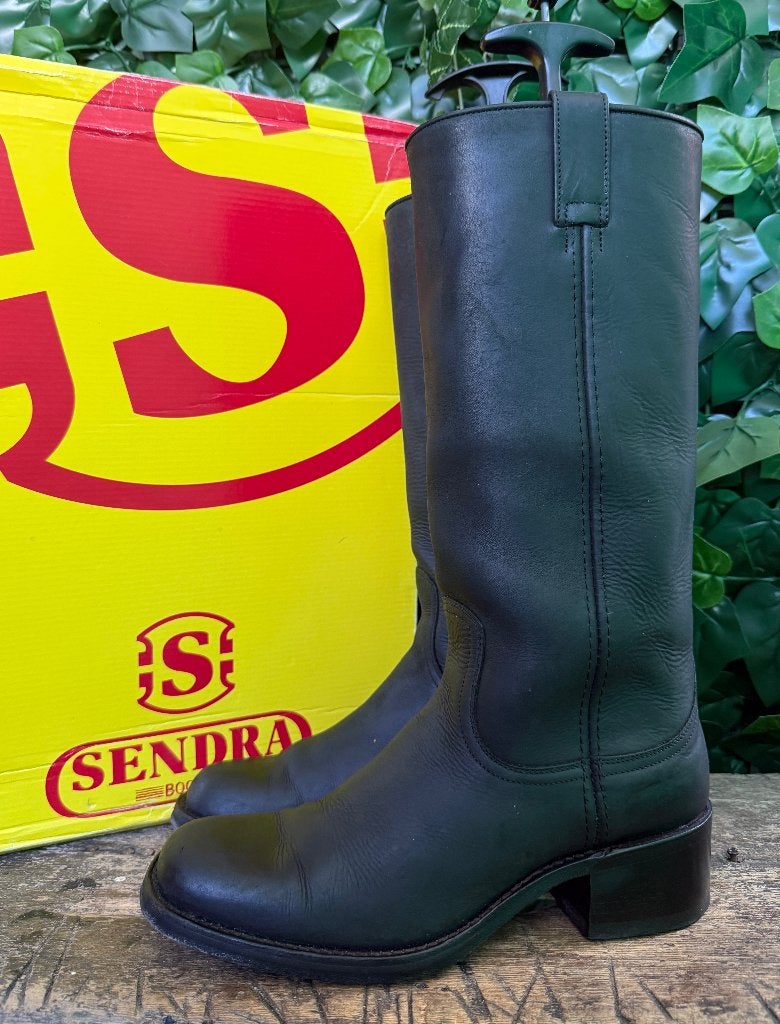 Prachtige hoge leren laarzen van Sendra , maat 39