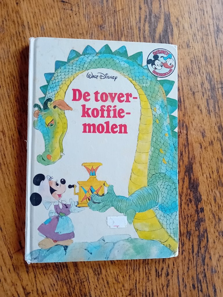 Disney Boekenclub boek met Minnie Mouse De toverkoffiemolen, Verzamelen, Disney, Ophalen of Verzenden, Mickey Mouse, Gebruikt