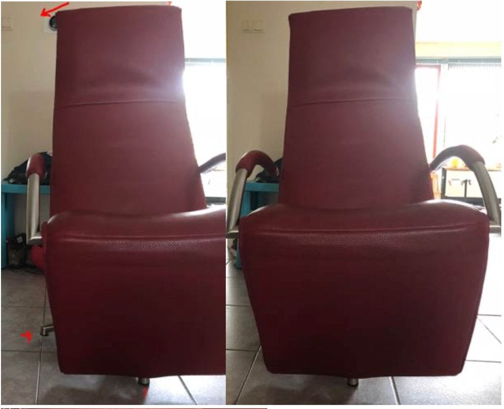 Jori Mensana Rood Relaxstoel, Ophalen, Gebruikt, 100 tot 125 cm, Modern