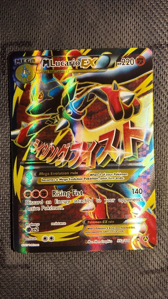 M Lucario-EX 55a Furious Fists | Pokemon kaart, Ophalen, Zo goed als nieuw, Losse kaart, Foil