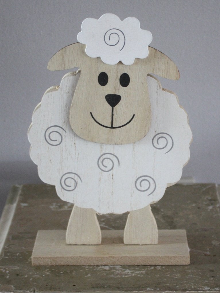 houten schaap beeldje, Ophalen of Verzenden, Gebruikt