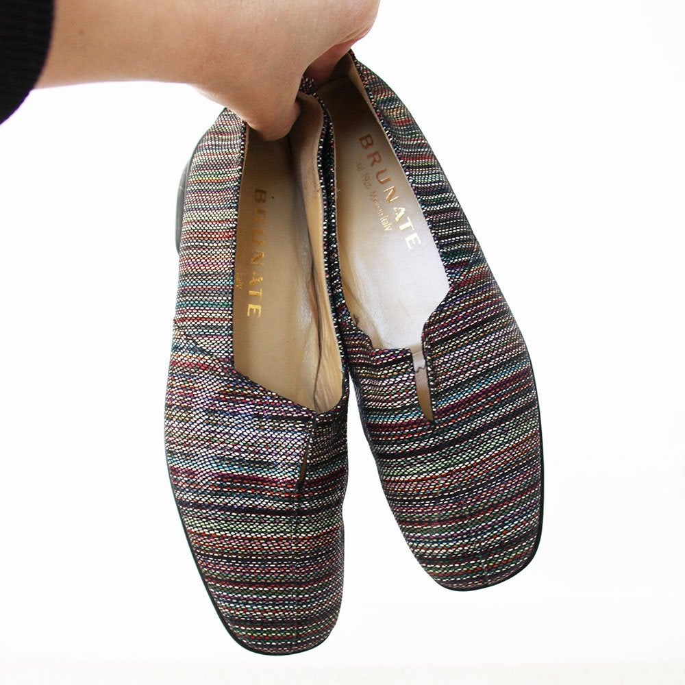 Schitterende Leren Brunate Instappers -s13 (Maat 40) € 95,-, Overige kleuren, Instappers, Brunate, Ophalen of Verzenden