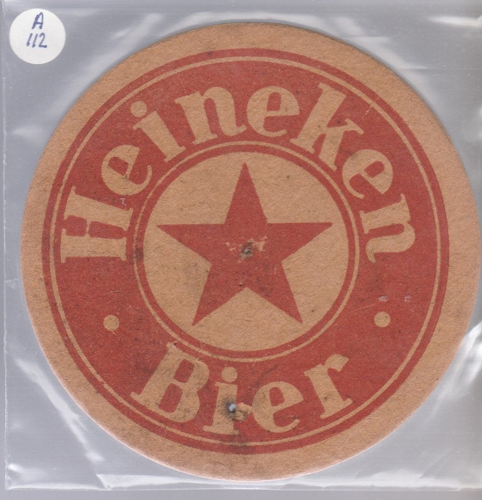 Bierviltje Heineken A 112, Verzenden, Gebruikt, Viltje(s), Heineken