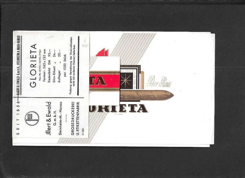 M-HulotEtiket scan V4808, Ophalen of Verzenden, Gebruikt, Sigarenbandjes