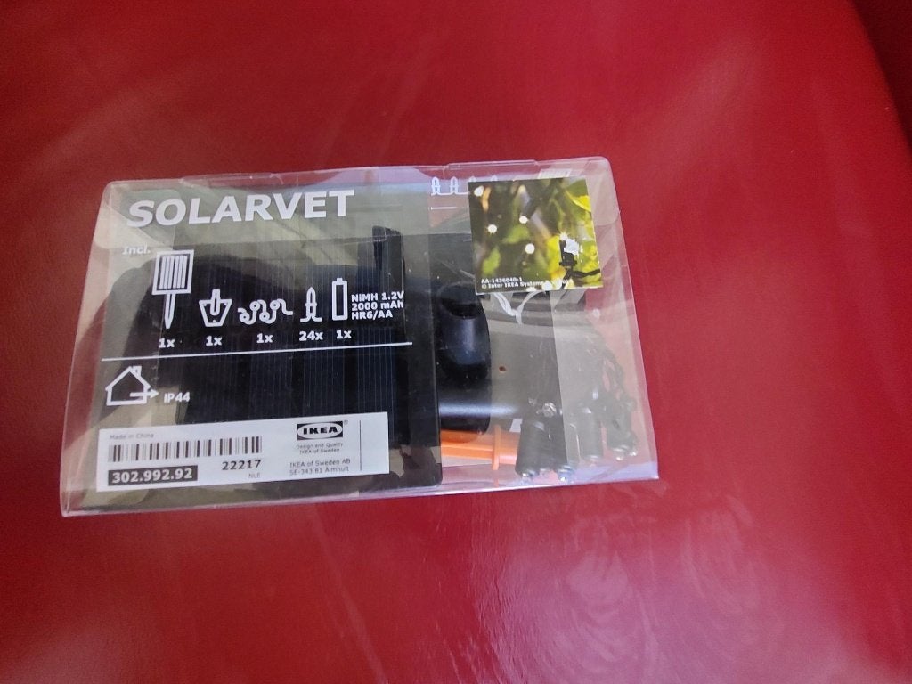 Ikea Solarvet tuin lampen set 24 lampjes, Tuin en Terras, Buitenverlichting, Zonne-energie, Kunststof, Minder dan 50 watt, Overige typen