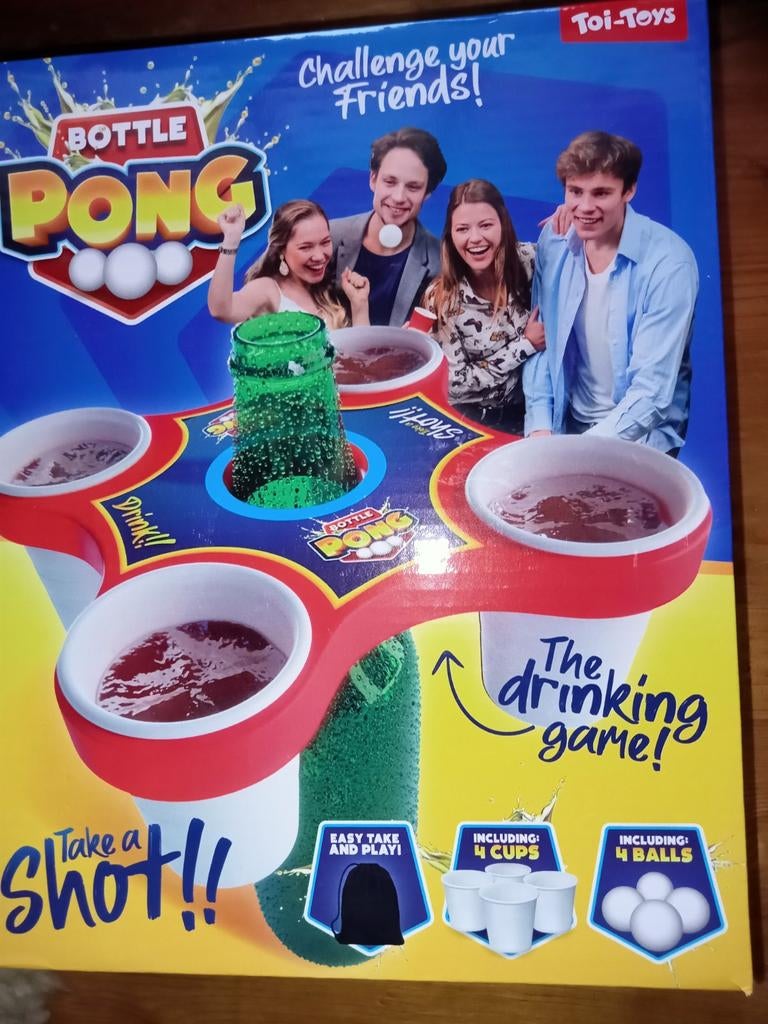 Leuk nieuw gezelschapsspel spel " Pong", Ophalen of Verzenden, Nieuw