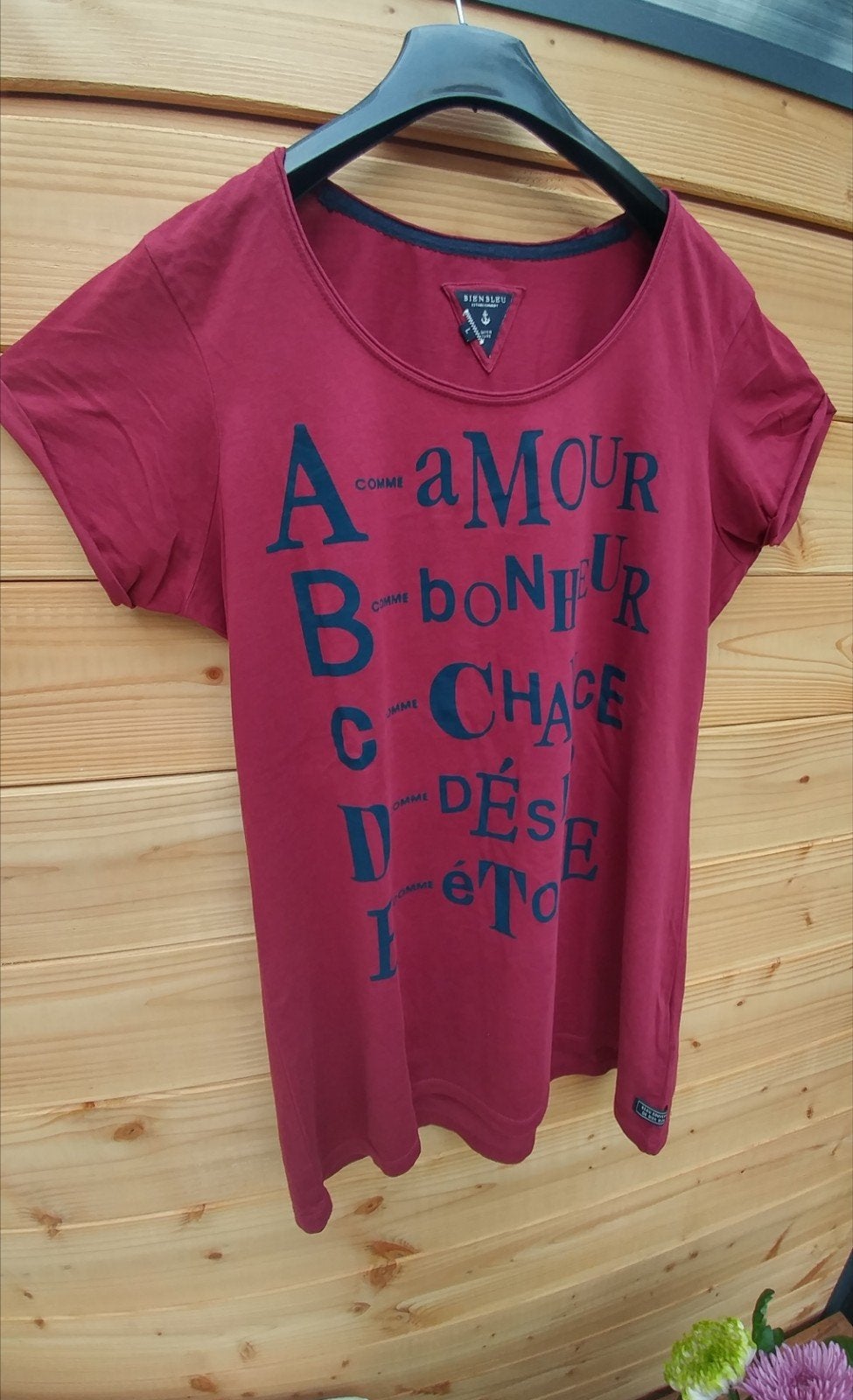 Bien Bleu T-shirt mt. M, Maat 38/40 (M), Verzenden, Zo goed als nieuw, Korte mouw
