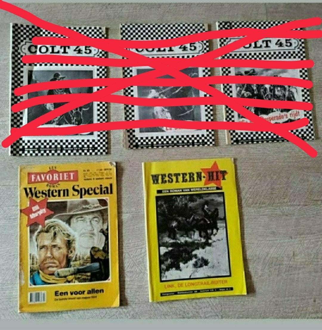 Western Special,Western Hit,Geel,1960,Retro, Boeken, Meerdere stripboeken, Ophalen of Verzenden, Gelezen