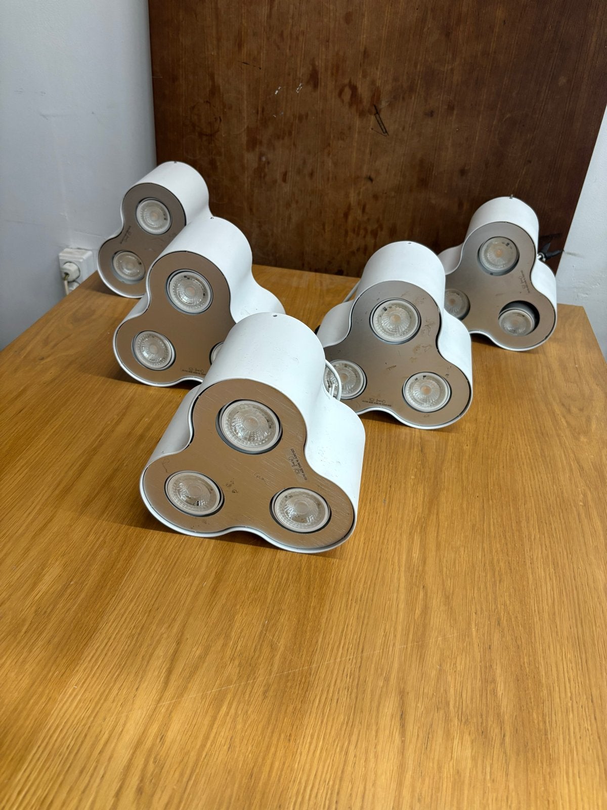 Space Age Vormige Spotjes - Set van 5, Ophalen of Verzenden, Gebruikt, Plafondspot of Wandspot