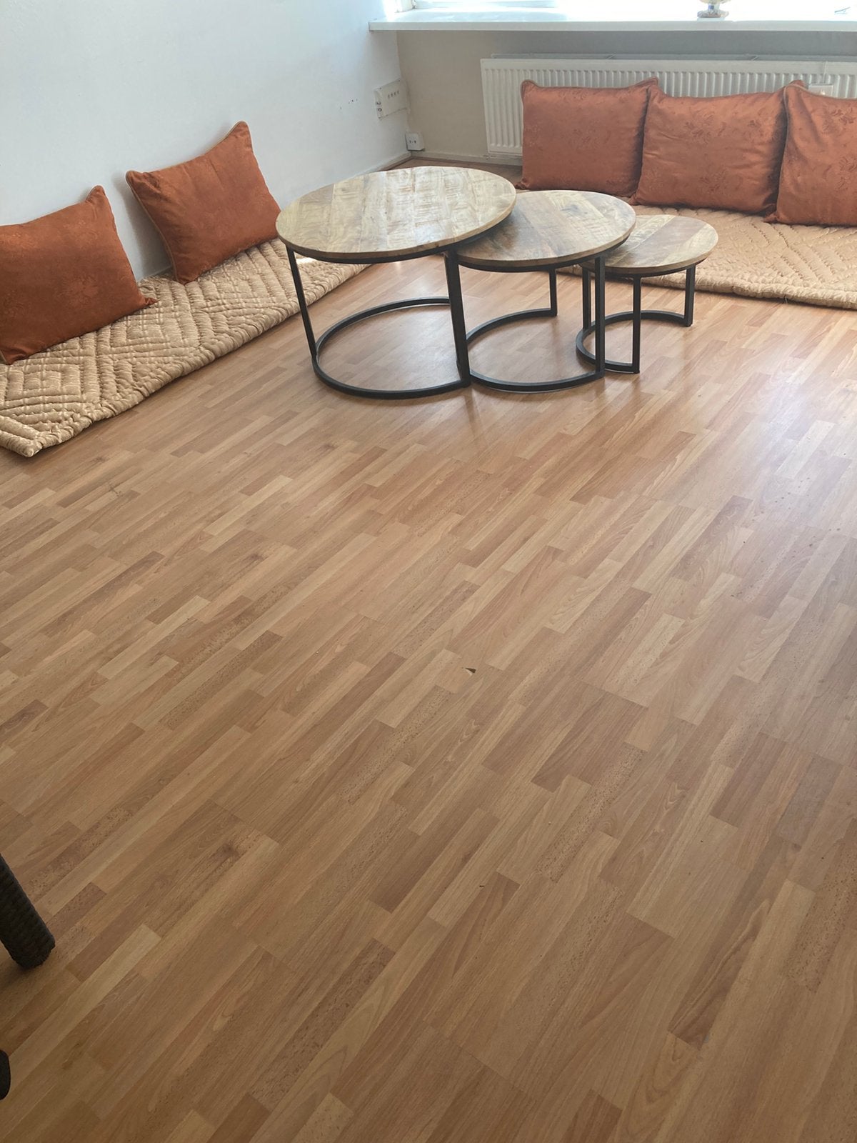 Marokkaanse Stijl Vloerbank  (2x Matras 200x70 + 5 Kussens), Ophalen, Zo goed als nieuw