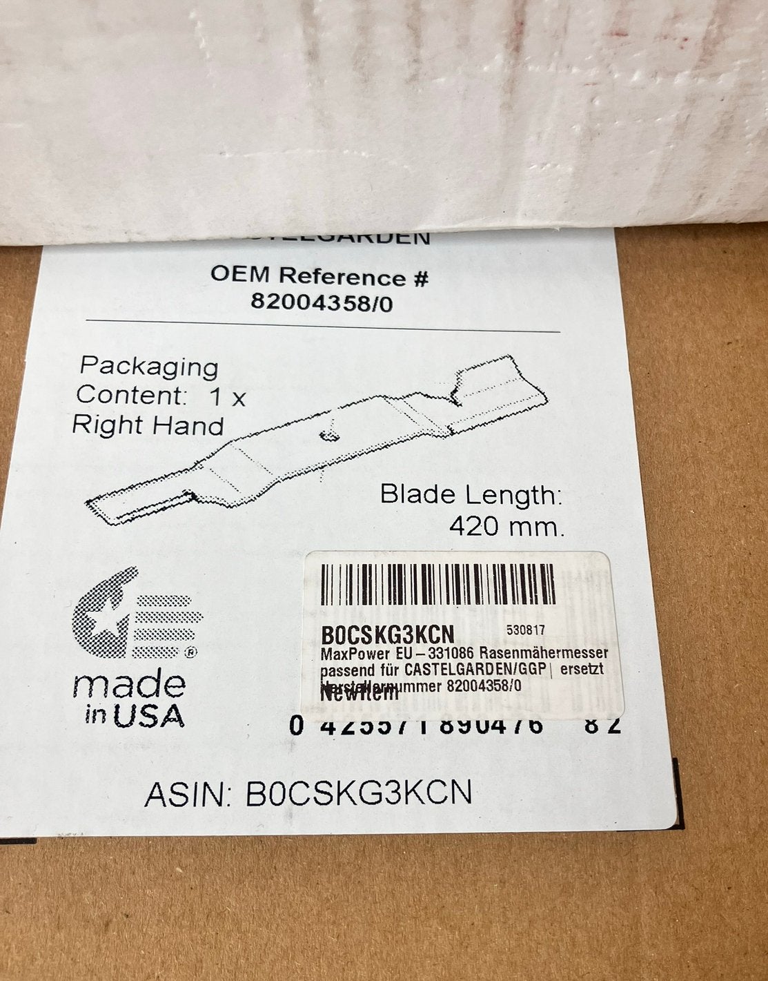 Grasmaaier messen nieuw ongebruikt in doos diverse maten, Ophalen of Verzenden, Nieuw, 40 t/m 49 cm, Benzine-grasmaaier