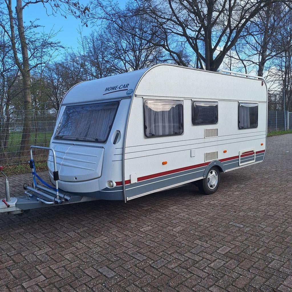 Home Car Racer 45, Voortent+luifel, Bovag '26, Fietsendrager, Caravans en Kamperen, Caravans, Home-car, Omvormbare zithoek, Rondzit