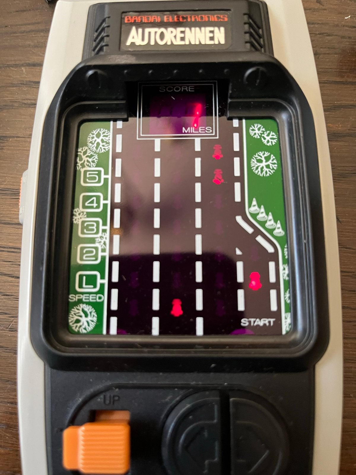 Bandai Electronics Autorrennen LSI Handheld Game, Spelcomputers en Games, Ophalen, Gebruikt, 1 speler, Racen en Vliegen