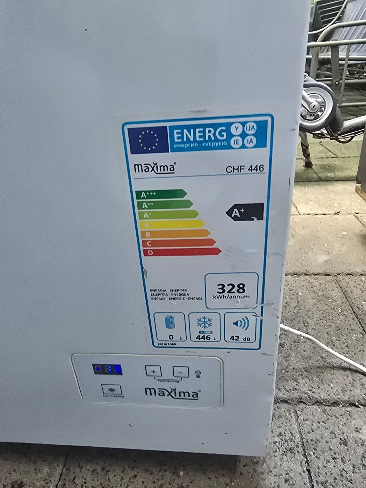 Maxima Vrieskist CHF 446 - Ruime en Energiezuinige Vriezer, Vrieskist, Gebruikt, Ophalen of Verzenden, Energieklasse A of zuiniger