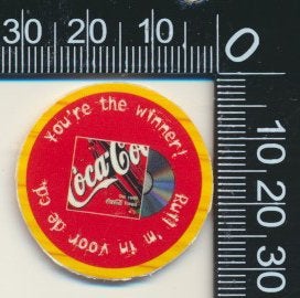 Sticker: Coca Cola - Your the winner, Ophalen of Verzenden, Zo goed als nieuw, Bedrijf of Vereniging