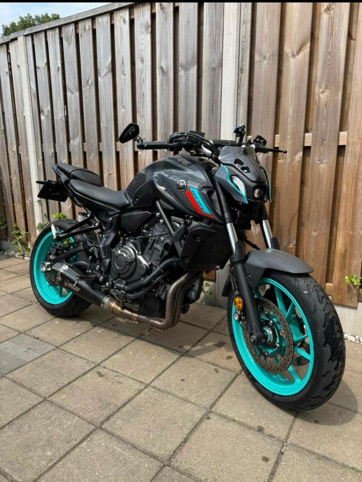Yamaha MT07 2022 (A2 begrensd), 700 cc, 2 cilinders, Sportuitlaat, Occasion