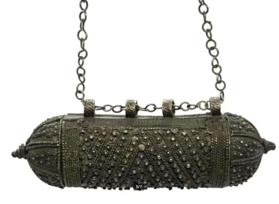 Hanger - Zilver - Hirz - Jemen, Antiek en Kunst, Ophalen of Verzenden