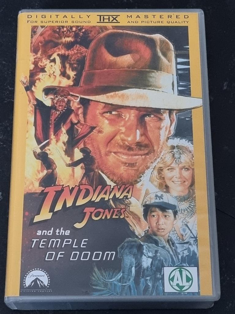 Indiana Jones and the Temple of Doom VHS (THX Mastered), Vanaf 12 jaar, Ophalen of Verzenden, Zo goed als nieuw, Actie en Avontuur