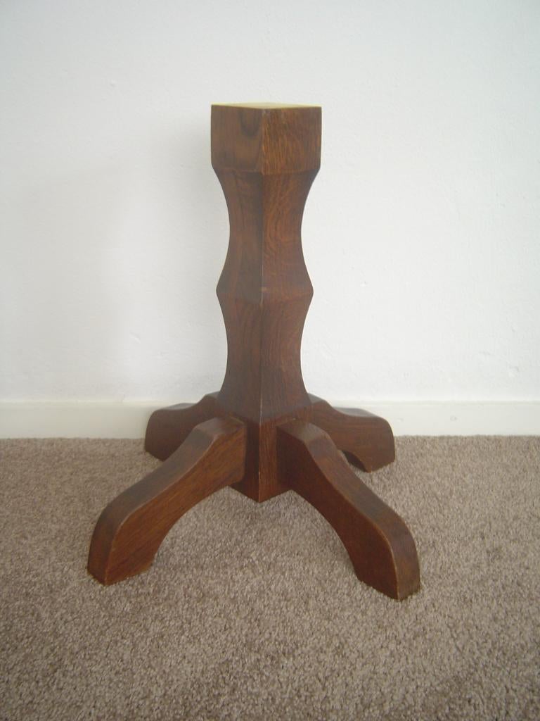 Eiken tafelpoot, hoogte 45 cm, Huis en Inrichting, Tafelonderdelen, Ophalen, Tafelpoot, Minder dan 50 cm, Gebruikt