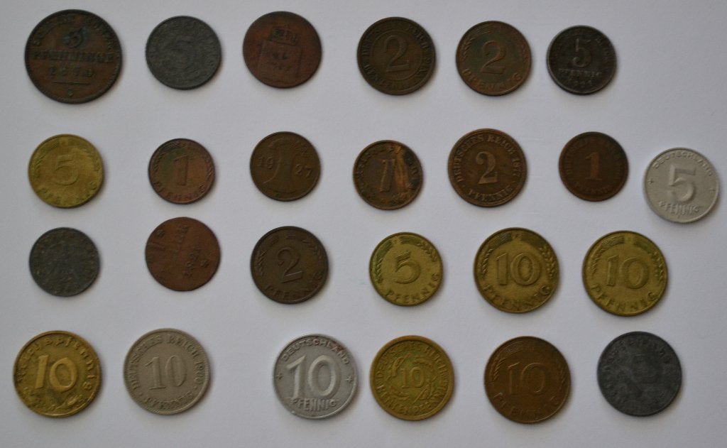 verzameling munten en biljetten duitsland en oostenrijk, Ophalen, Buitenland, Munten en Bankbiljetten