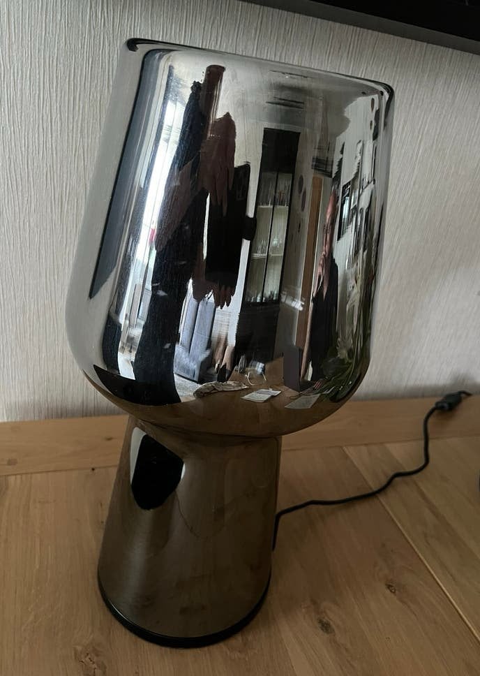 Tonga tafellamp, Ophalen, Zo goed als nieuw, Glas, Light & Living