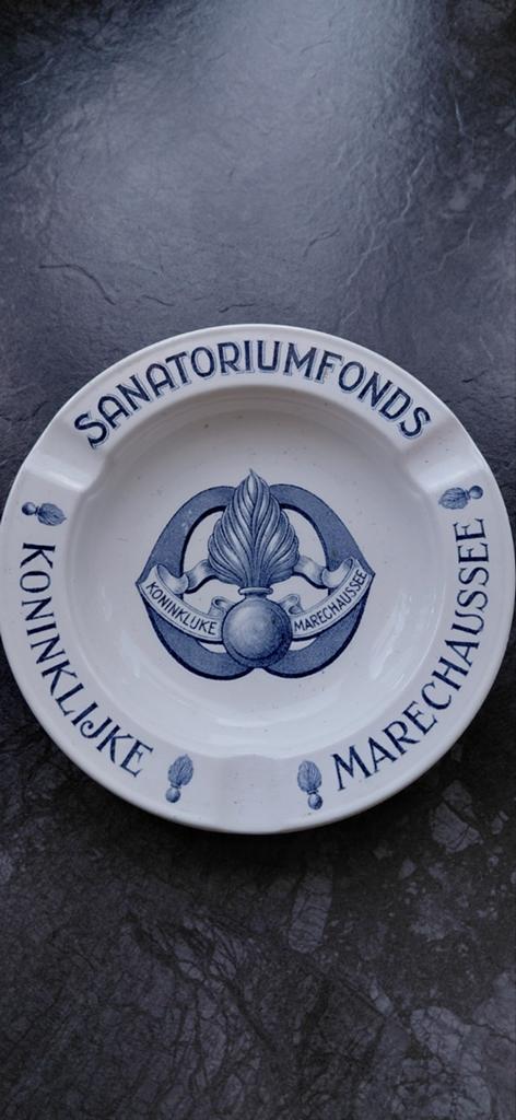 Vintage Koninklijke Marechaussee Sanatoriumfonds Asbak, Verzamelen, Militaria | Algemeen, Ophalen of Verzenden