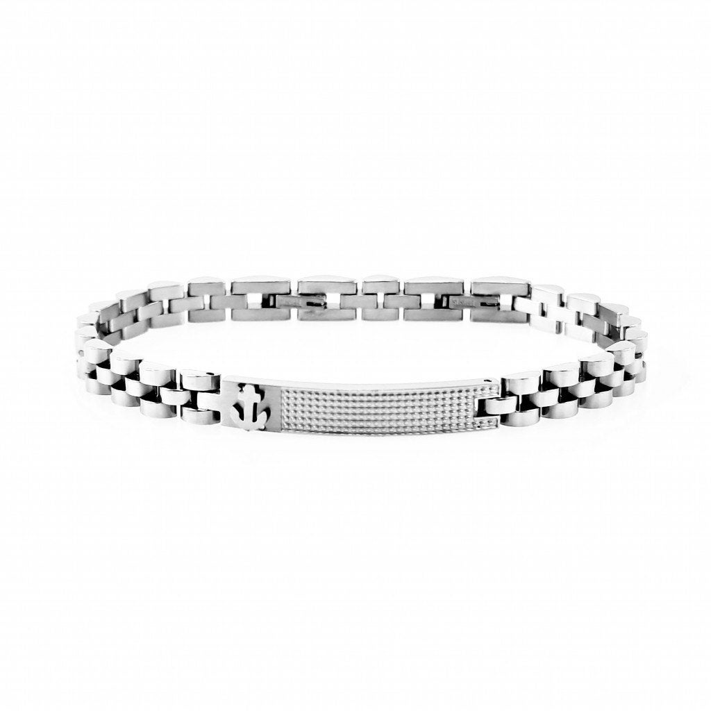 Klassieke Stijl Armband Heren RVS Armband Detailplaat Anker, Staal, Birgitta-Gracht 33, 6465 EL Kerkrade, Nederland, Verzenden