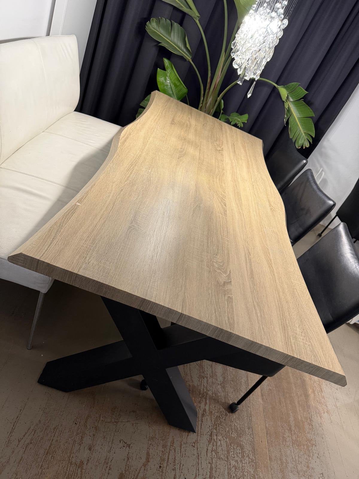 Eetafel 220cm, Ophalen, Gebruikt, 100 tot 150 cm, 200 cm of meer