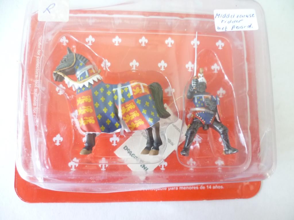 Metalen figuurtje te Paard Ridder Middeleeuwse Tournooi, Ophalen of Verzenden, Nieuw