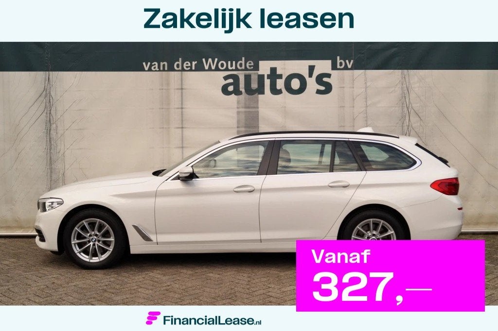 BMW 5 Serie Touring 520i 184pk Automaat Executive Edition -N, Auto's, BMW, Bedrijf, Lease, Financial lease, 5-Serie, ABS, Airbags
