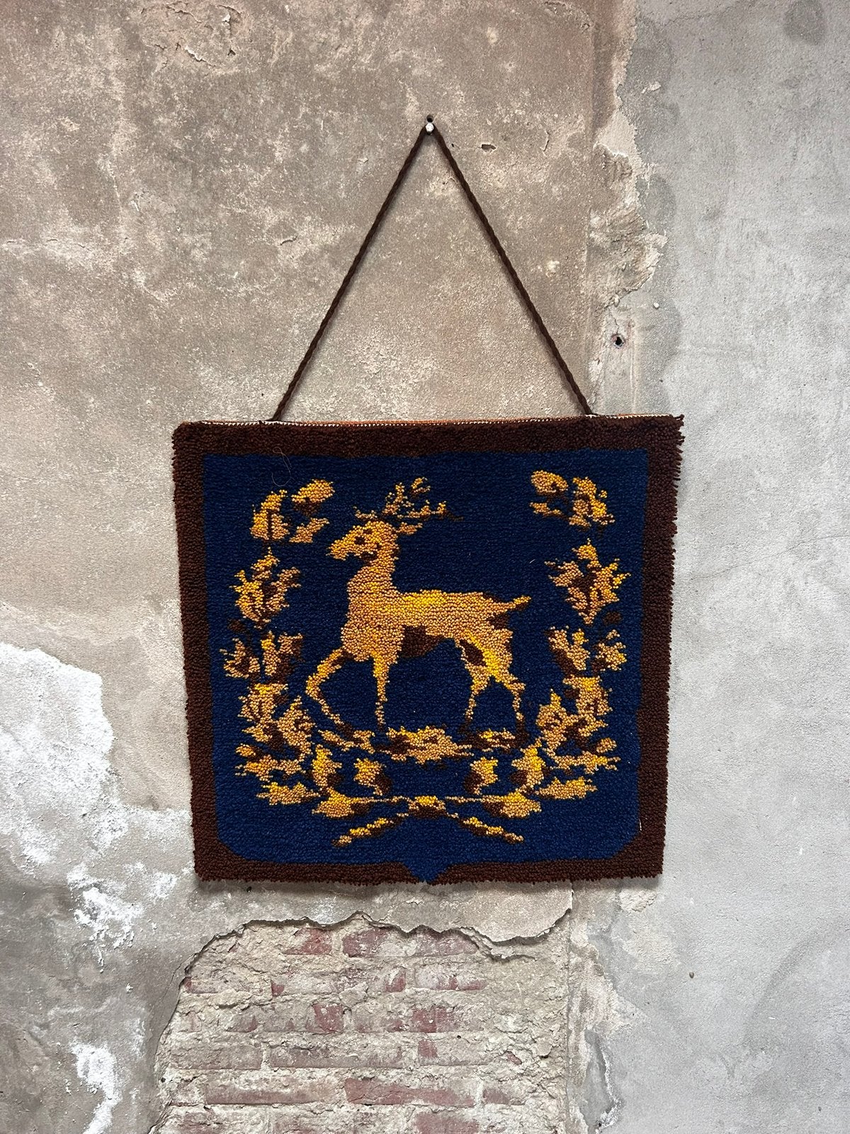 Vintage smyrna wandkleed, Antiek en Kunst, Ophalen of Verzenden