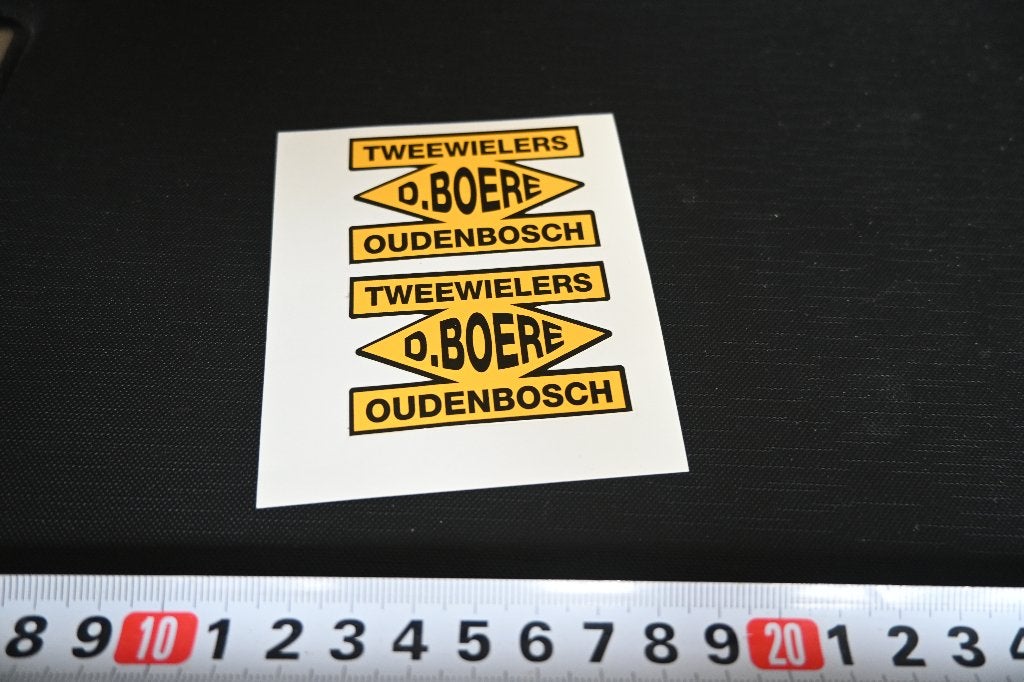 sticker set fiets tweewielers d boere oudenbosch, Ophalen, Zo goed als nieuw