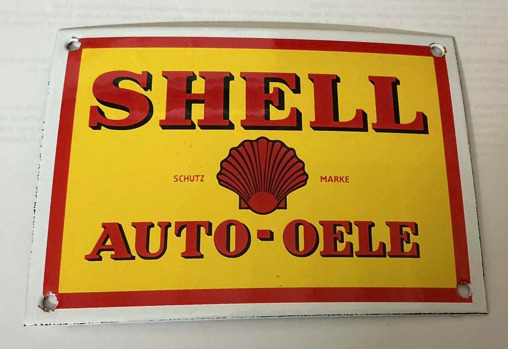 Emaille bordje SHELL, Verzamelen, Merken en Reclamevoorwerpen, Ophalen of Verzenden, Gebruikt, Reclamebord