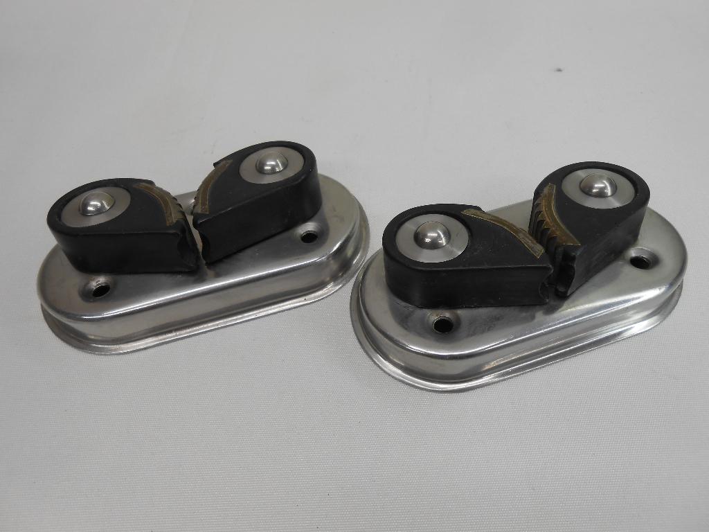 Schootklemmen, Touwklemmen, 12 - 14 mm lijn, schuine voet, Ophalen of Verzenden, Gebruikt, Overige typen