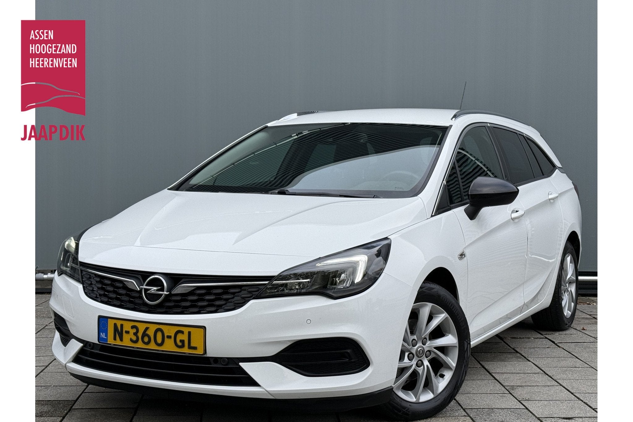 Opel Astra Sports Tourer BWJ 2021 | 1.2T 131PK Bus Elegance, Auto's, Opel, 1199 cc, Leder en Stof, Wit, Origineel Nederlands
