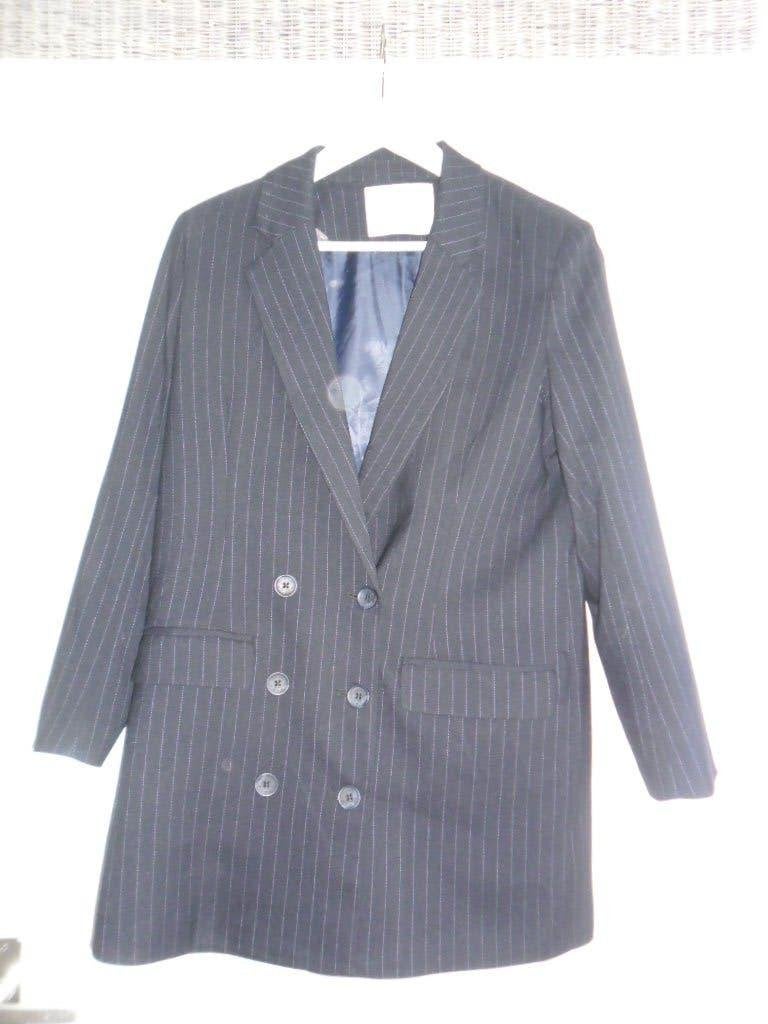 Yaya Women Zwarte Blazer Met Krijtstreepje Maat 40 (NIEUW), Maat 38/40 (M), Zwart, Nieuw, Ophalen of Verzenden