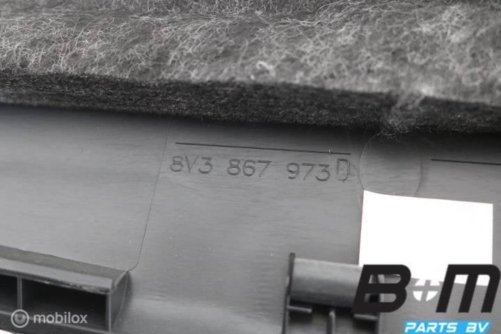 Achterklepbekleding bovenste deel Audi A3 8V 8V3867973D, Gebruikt