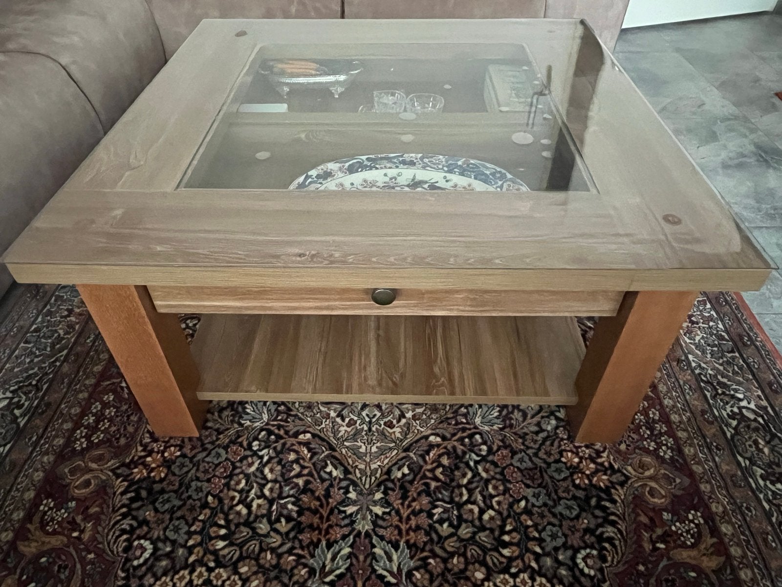 Salontafel, Huis en Inrichting, Tafels | Salontafels, Ophalen, Minder dan 50 cm, Gebruikt, 100 tot 150 cm