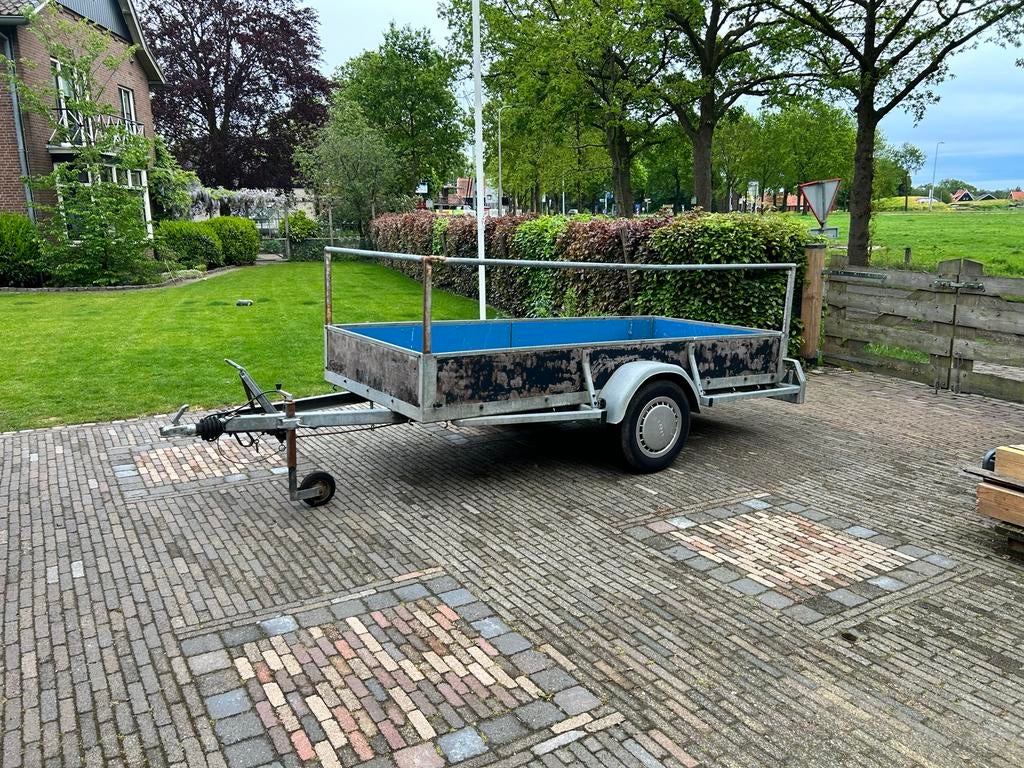 Enkelasser aanhanger met eigen kenteken van, 1600kg versie, Ophalen, Gebruikt