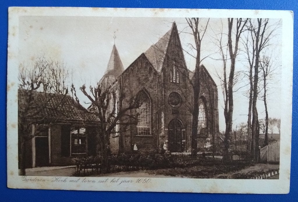 Garderen, Kerk met toren uit het jaar 1050. Klf, Verzenden, 1920 tot 1940, Ongelopen, Gelderland