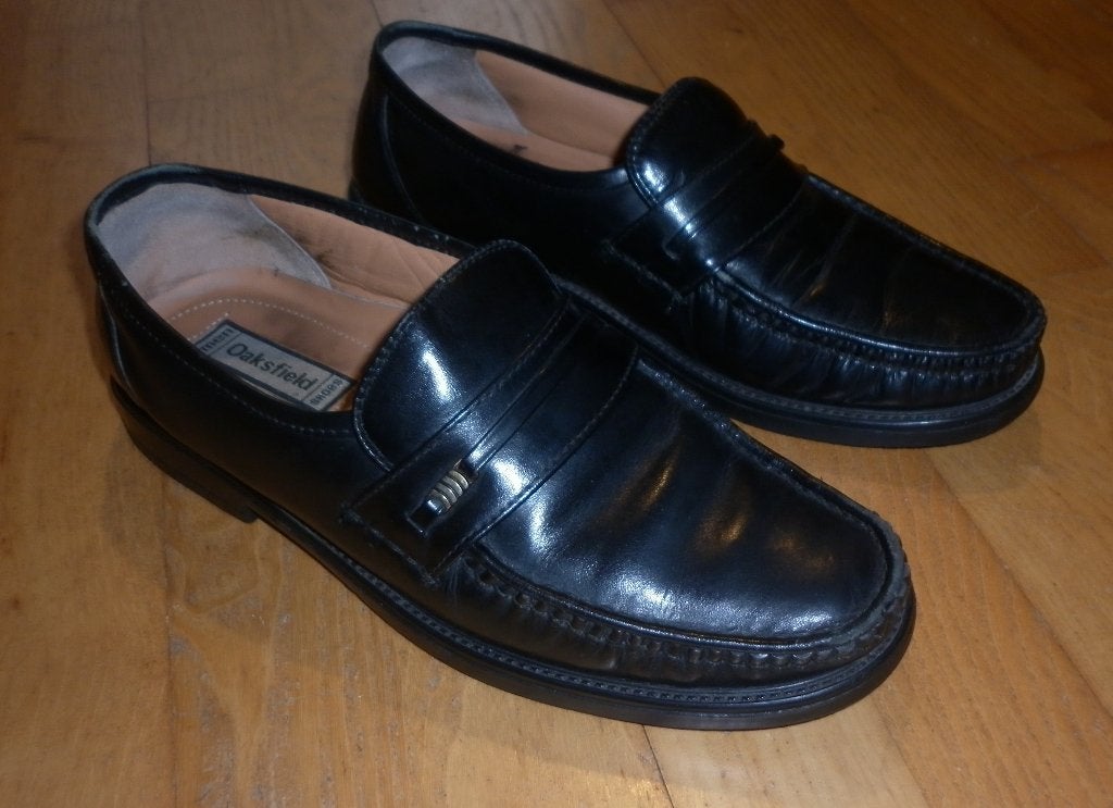 instappers  maat : 43  merk : Oaksfield, Loafers, Zwart, Ophalen of Verzenden, Gedragen