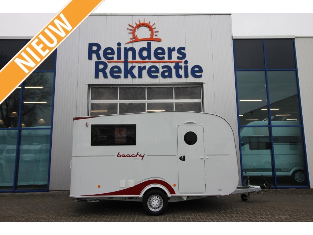 Hobby Beachy 420+ Stapelbed, Caravans en Kamperen, Standaardzit, Dwars-stapelbed, Hobby, Bedrijf